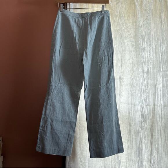 Mara Hoffman Arlene Pant Hemp Organic Cotton Flare Leg Pants Sage Green Size 4 - Picture 7 of 10